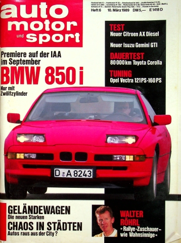 Deckblatt Auto Motor und Sport (06/1989)